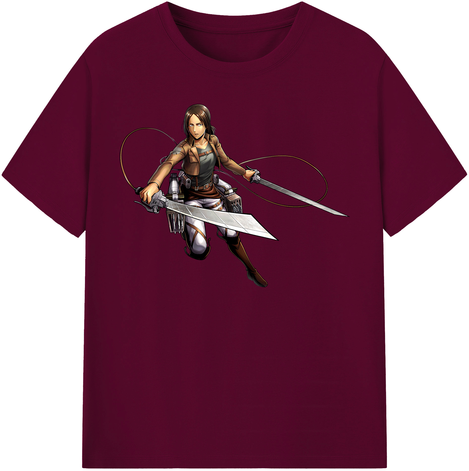 （画像用） 進撃の巨人 Attack on Titan レディースカジュアルプリントTシャツ（綿100％）